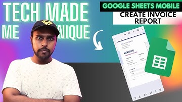 How to create invoice report using template in google sheets mobile