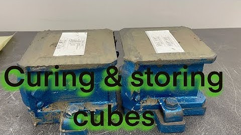 Curing & Storing concrete cube samples - Mattest