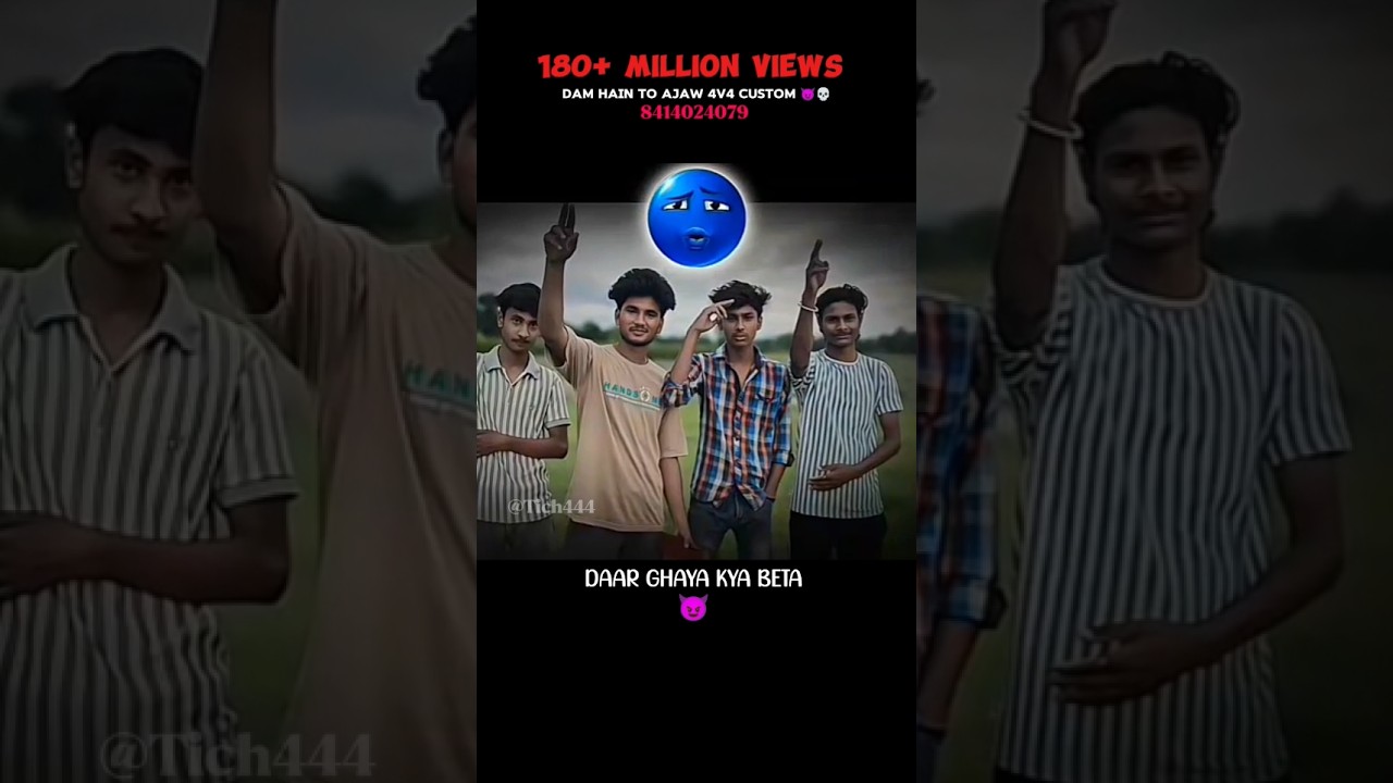 DAM HAIN TO AJAW 4V4 CUSTOME 💀😈. 