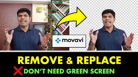In 1 Click Remove & Replace VIDEO background using Movavi (2023)