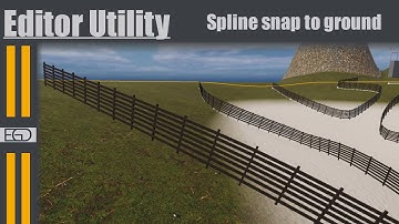 UE5 Auto snap spline to ground (+Editor utility)