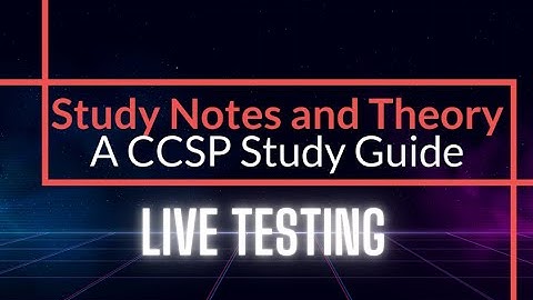 CCSP Practice Question: Live Testing