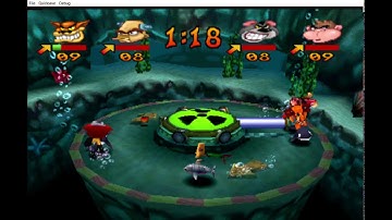 Crash Bash (PSX) - (Part 20) - (Warp Room 5) - (2/4) - (Gem and Crystal Challenges)