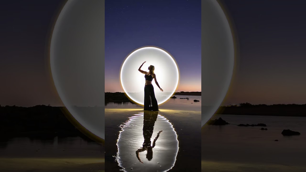 Reflections and Light-Painting After Sunset