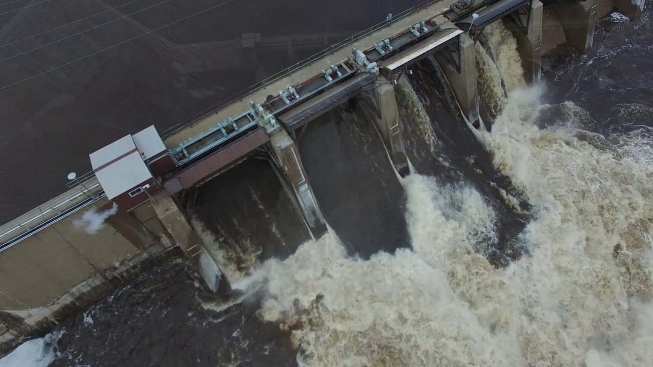 Rapids Dam Wisconsin Rapids - YouTube