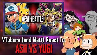 Babies fighting! I can sell this! - VTubers (and Matt) React to Death Battle: Ash vs. Yugi