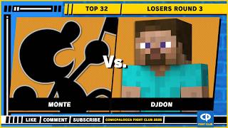 Comicpalooza Fight Club 2026 - Top 32 - Monte (Mr. Game and Watch) VS DJDon (Steve) - SSBU