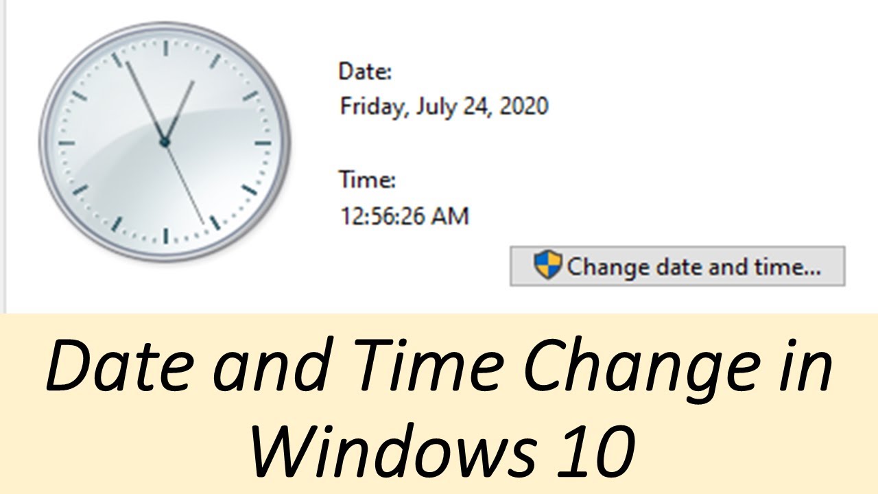 How to Change Date and Time in Windows 10 Computer? Two ways to