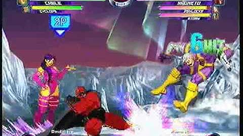 MvC2 Online (360): Dmdifiore (Jug/Cab/Cyke) vs Brett (MSP) 4 .:1.27.10:.