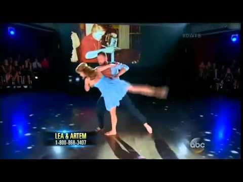 Lea Thompson & Artem Contemporary  DWTS 19 Week 4