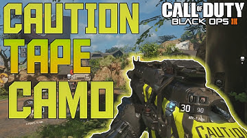"Caution Tape Camo" - PAINTSHOP TUTORIAL SPEED ART (CALL OF DUTY BLACK OPS III)