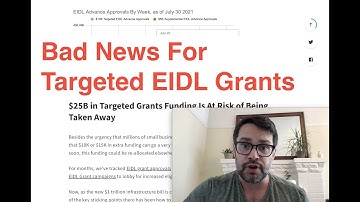 Bad News for Targeted EIDL Grants