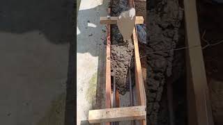 Pengecoran Sloof Pondasi Rumah Minimalis Tahap Awal #shorts #Sloof #PondasiRumah #construction #diy