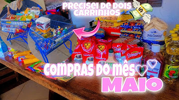🛒COMPRAS DO MÊS DE MAIO COMPLETA NO ATACADÃO|COM VALORES|PARA 6 PESSOAS|VLOG DE COMPRAS DO MÊS ❤️