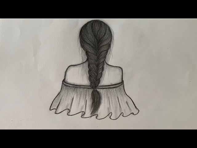 Cách vẽ phía sau một cô gái - How to draw the back of a girl - YouTube