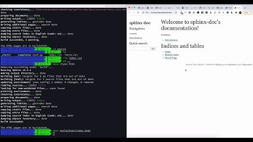 Sphinx Python program documentation video part 1/4