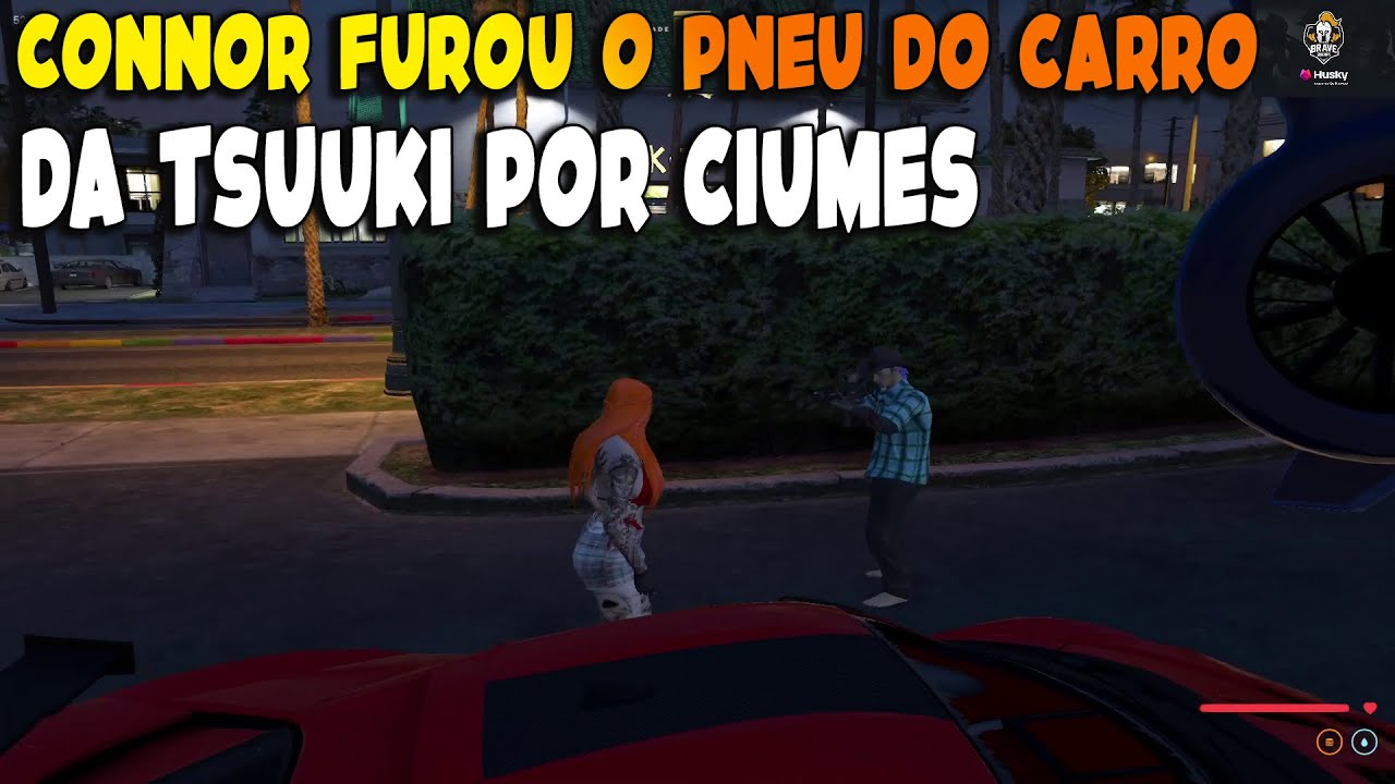 CONNOR FUROU O PNEU DO CARRO DA TSUUKI POR CIUMES 😱 #connor #tsuuki
