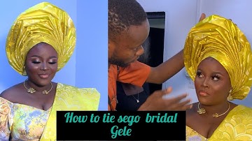 Tutorial on sego bridal gele