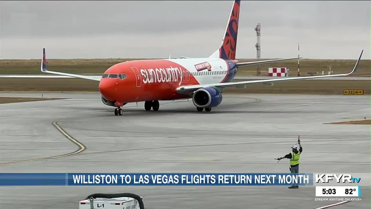 Williston to offer direct flights to Las Vegas again starting next