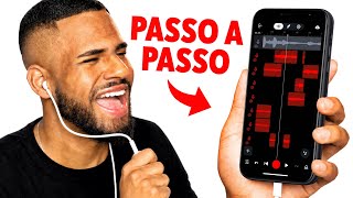Como GRAVAR uma MÚSICA no CELULAR! Do ZERO de GRAÇA
