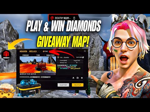 😱 Big Diamond Giveaway Challenge! Heavan Hell Parkour Map 4.0 🗺️ VIP GAMERS #craftland #freefire