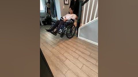 Taking Wheelchair Up a Step or Curb Backwards- NOT STAIRCASE !