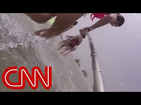Saved by a selfie stick