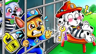 Police CHASE Trapped By Prisoner Marsall? Funny Life Story | Paw Patrol Ultimate Rescue | Rainbow 3
