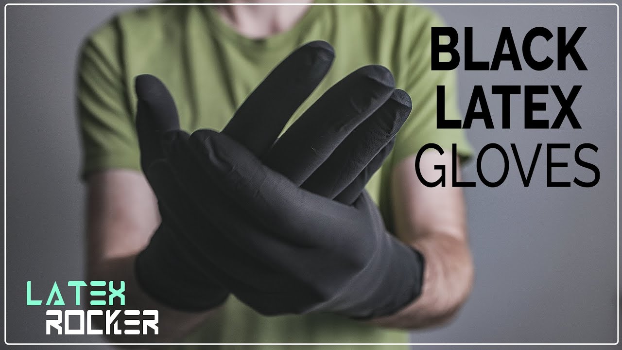 Putting on Dynarex Black Arrow Latex Gloves YouTube