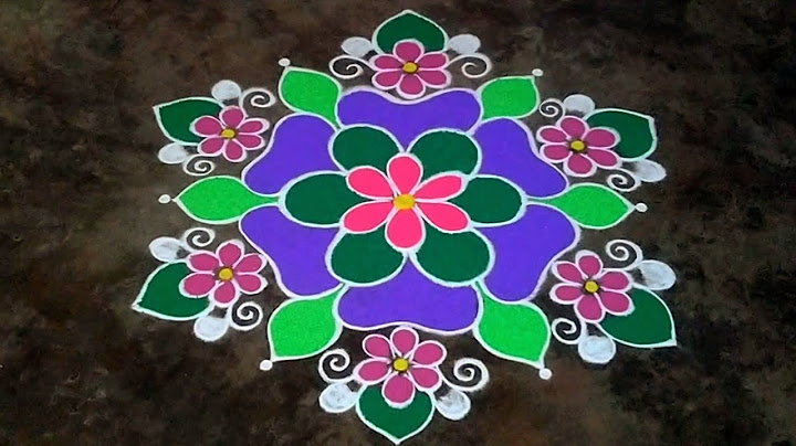 pongal special rangoli kolam 5*3 dots | 🌺flower kolam | colourful rangoli kolam | sankranthi muggulu
