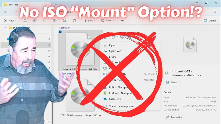What!? No Mount Option For ISO Files In Windows 11!?