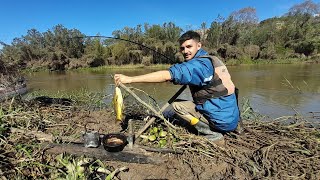 ¡me SORPRENDIÓ este ARROYO pesca de BAGRES INCREÍBLES muchos pescados