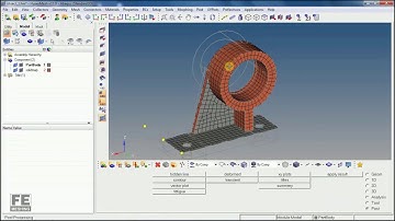 Solid meshing of shaft resting in hypermesh