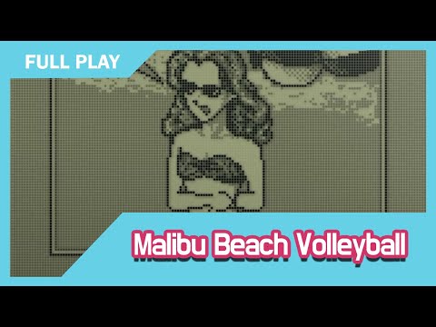 [GameBoy full game walkthrough] Malibu Beach Volleyball (1989 Activision) FHD 60fps