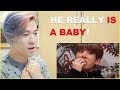 Jeon Jungkook being a baby because apparently he doesn’t think he’s a baby Reaction | BTS Reaction
