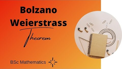 Bolzano Weierstrass Theorem | Real Analysis | BSc Mathematics