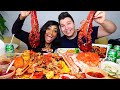 Seafood Boil With Bloves • Whole King Crab & Lobster • MUKBANG