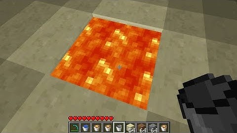 How to make an INFINITE LAVA source and water source! (Minecraft)