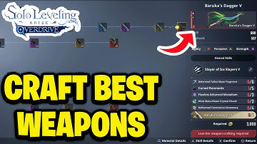 How To Craft Best Weapons in Solo Leveling: ARISE OVERDRIVE - Fastest Guide