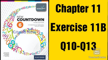 oxford new countdown book 6 third edition  || chapter 11 || Exercise 11B ||Q10_Q13 solved
