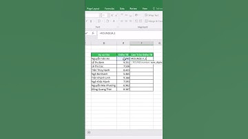 [ Excel ] - Hàm làm tròn mà đa số thầy cô dùng trong Excel