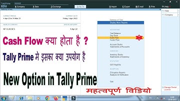 cash flow in tally prime for beginners | #tallyprime #cashflow #tally