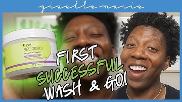 1st SUCCESSFUL Wash and Go on 4b/4c Hair ft/ DevaCurl Super Stretch!
