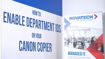 How to Enable Department IDs on a Canon Copier 🔒🖨️