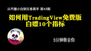 第43期 5分钟学会如何用免费版TradingView白嫖10个指标 