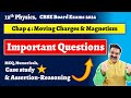 Moving Charges & Magnetism, Important Questions for Board Exams, NCERT Class 12 Physics Chapter 4