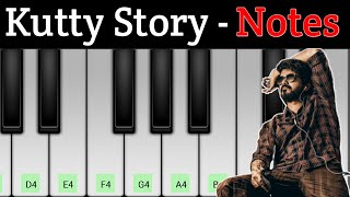 Video thumbnail of "Kutty Story Song | Keyboard Notes | Eagle Trap Tamil"