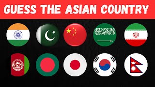 Guess  And Learn All 49 Asian Flags  | Quiz Game | Flag Quiz