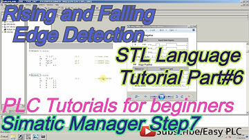 Positive and Negative Edge Detection (Rising and Falling Edge) in STL Language in Step 7 lesson# 6