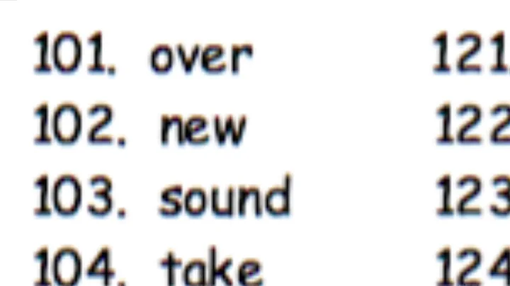 Fry’s Second 100 Words